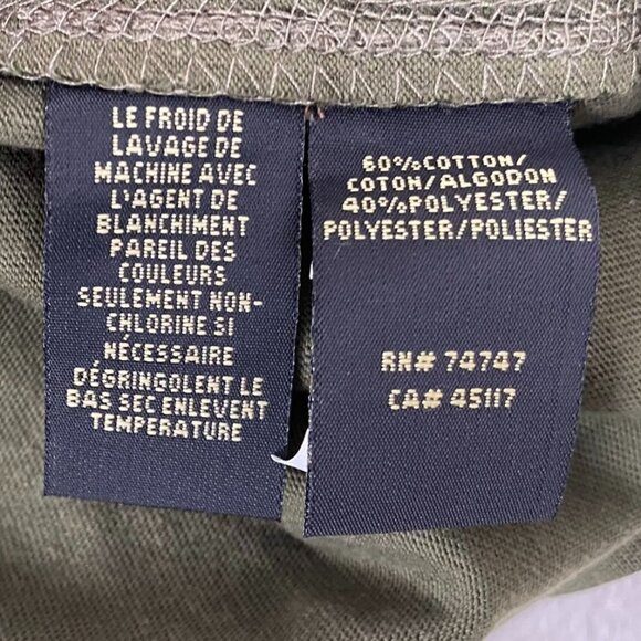 RedHead Mens Shirt M Green Henley Long Sleeve Cotton/Polyester Casual Everyday W - Picture 8 of 14